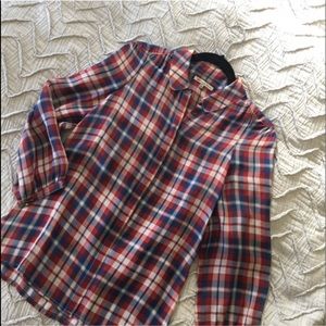 Madewell Broadway &Broome silk flannel button down